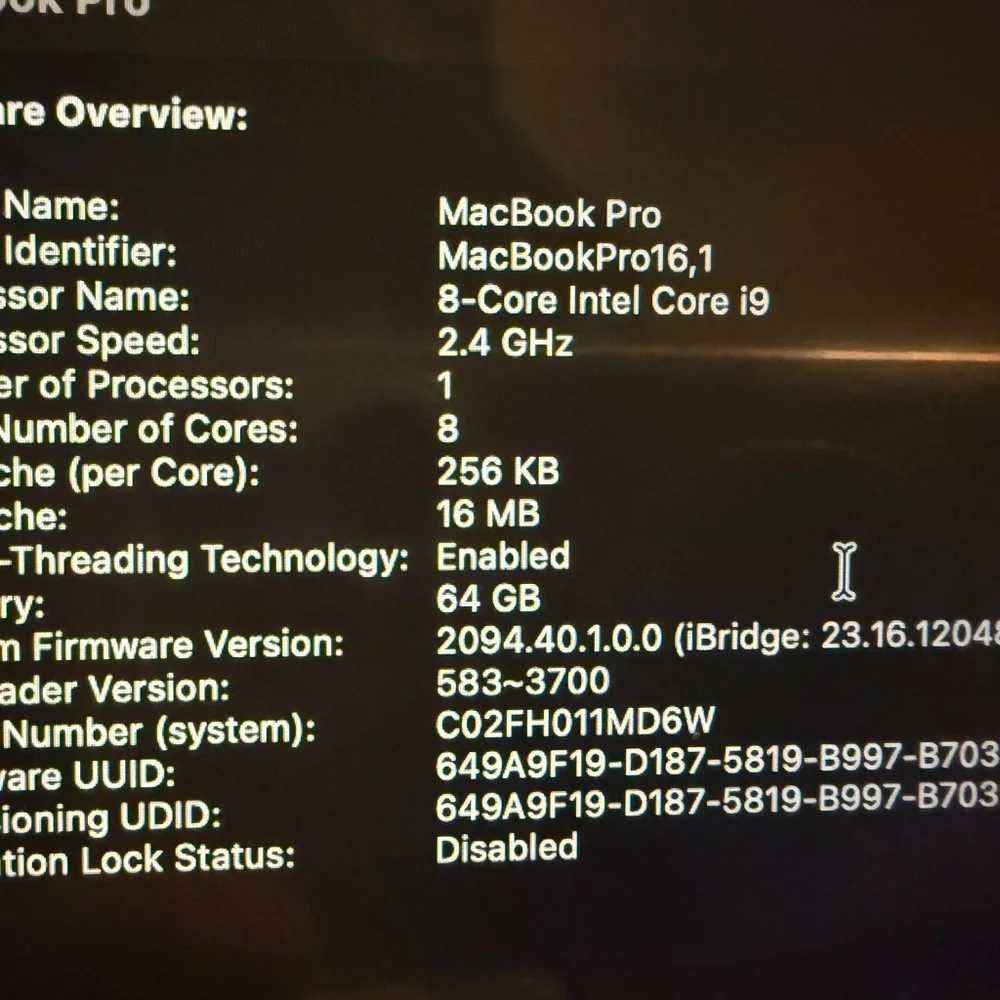 Apple MacBook Pro A2141 16